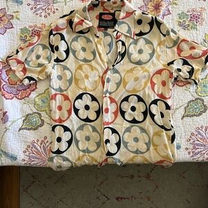 Floral Patterned Button-Up Shirt